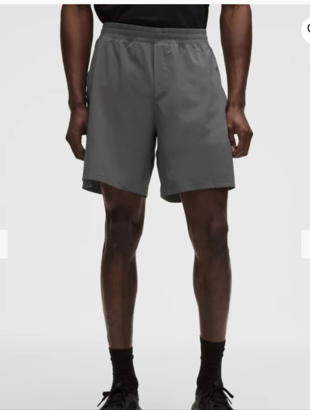 Lululemon Mens Pace Breaker Lined Short 7"🩶🖤Dark Gray